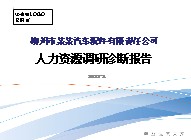 案例 - 某企业人力资源诊断报告